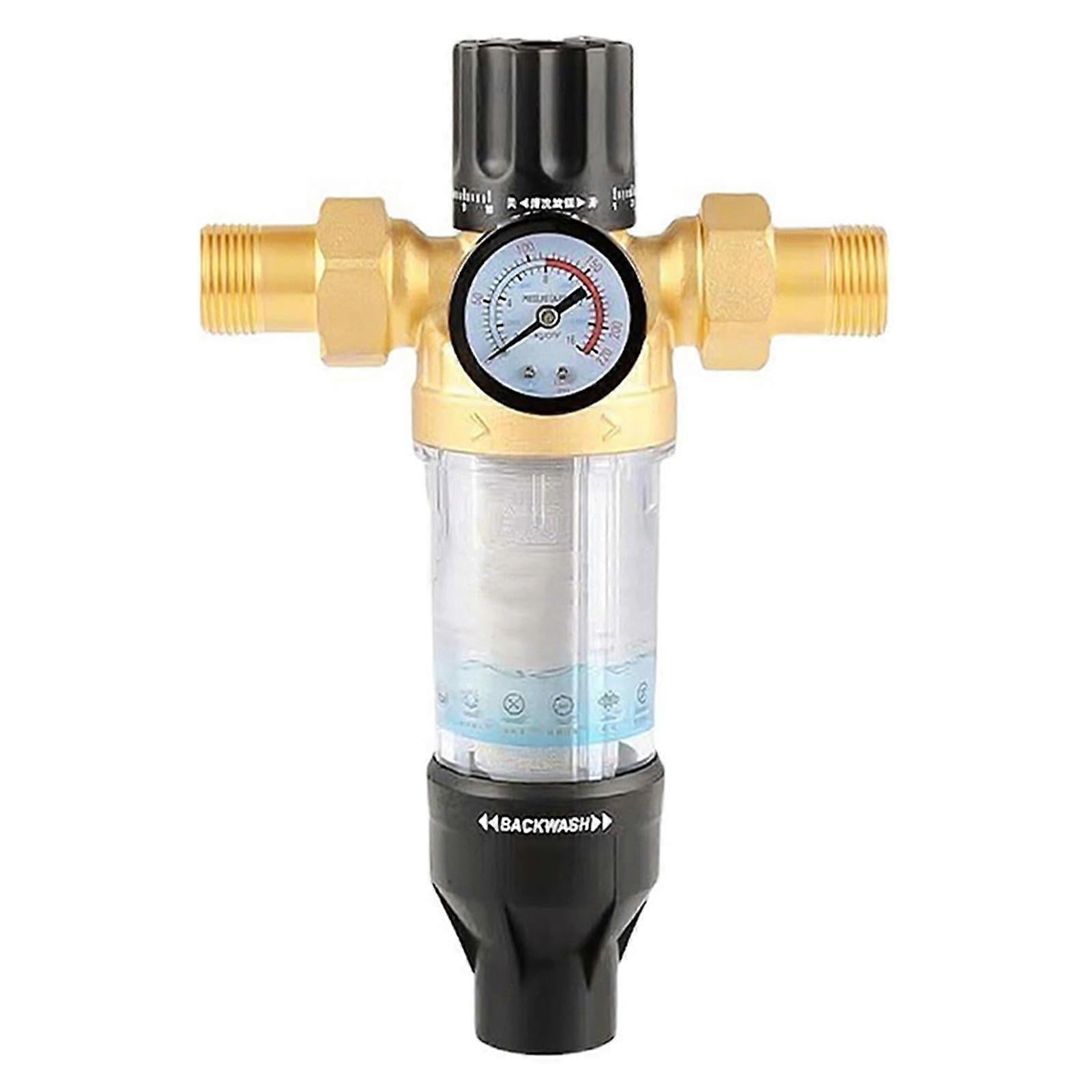 Reusable Spin Down Sediment Filter for Well Tap Hose Water V1263-JX-4614