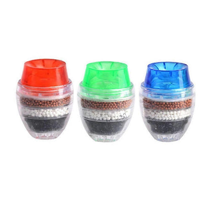 3pcs Activated Charcoal Faucet Mini Water Filters, Water Purifier Cleaner V1263-JX-4615