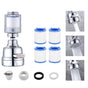 Rotatable Tap Water Filter with 4 Cotton Cartridges, 3 Mode Faucet Filter V1263-JX-4620