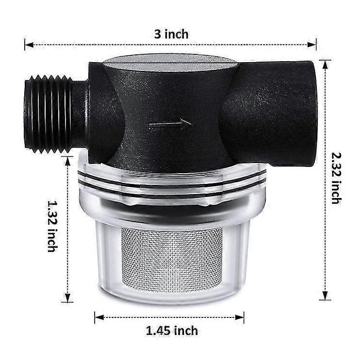 RV Universal Water Pump Filter with Stainless Steel Pre-Filter V1263-JX-4625