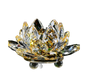 Artificial Crystal Lotus Buddhism Ornament Feng Shui Home Decor Collection Gift-Yellow V1263-JX-463