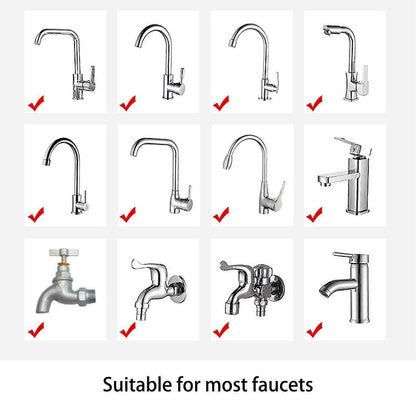 Faucet Water Filter with 2 Cartridges, Rotating Carbon Sink Filter V1263-JX-4633