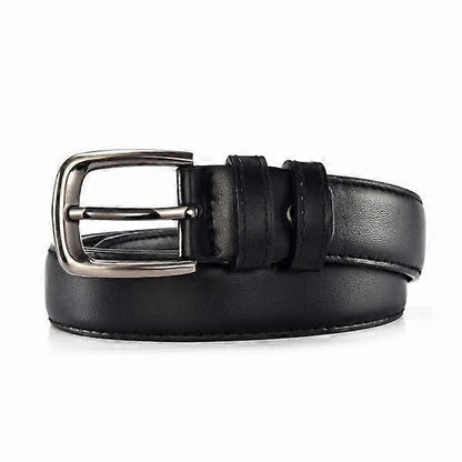 Women's Black Leather Belts for Jeans and Dresses V1263-JX-4638