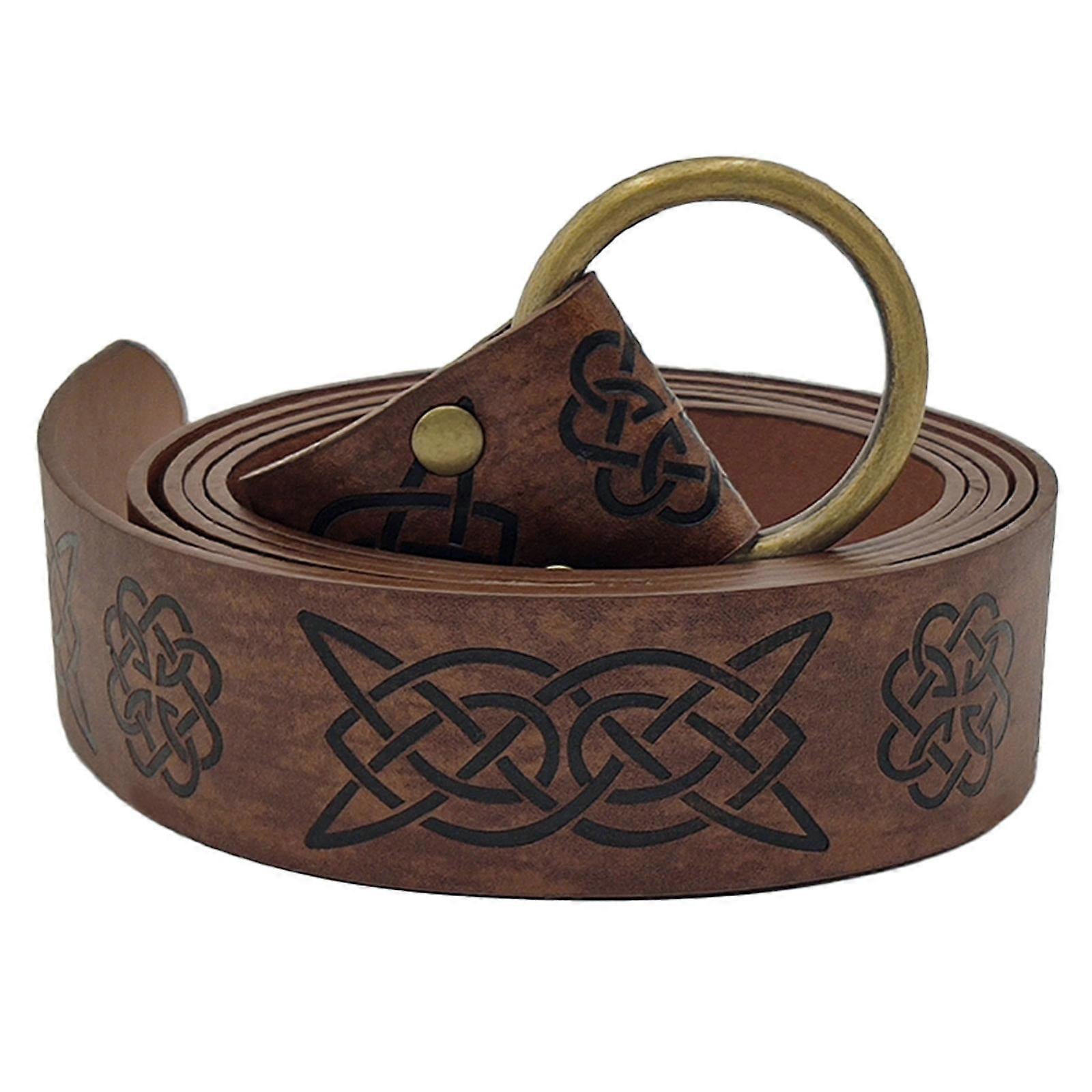 Medieval Viking Leather Belt with Renaissance Pouch Bag V1263-JX-4641
