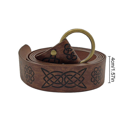 Medieval Viking Leather Belt with Renaissance Pouch Bag V1263-JX-4641
