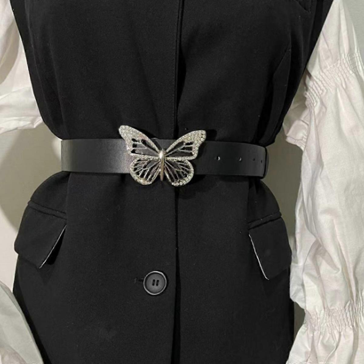 Women's Leather Belt with Buckle for Jeans and Dresses V1263-JX-4642