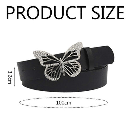 Women's Leather Belt with Buckle for Jeans and Dresses V1263-JX-4642