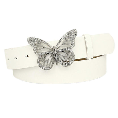 Women's Leather Belt with Buckle for Jeans and Dresses V1263-JX-4643