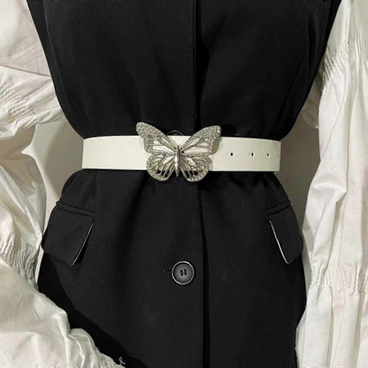 Women's Leather Belt with Buckle for Jeans and Dresses V1263-JX-4643