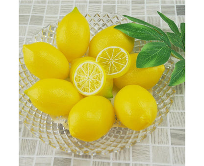 10Pcs Mini Artificial Lemon Simulation Fruit Photography Prop Party Table Decor-Yellow V1263-JX-465