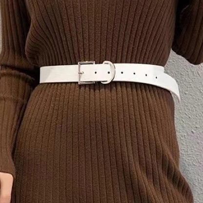 Women's PU Leather Belt for Jeans, Fashion Alloy Buckle V1263-JX-4653