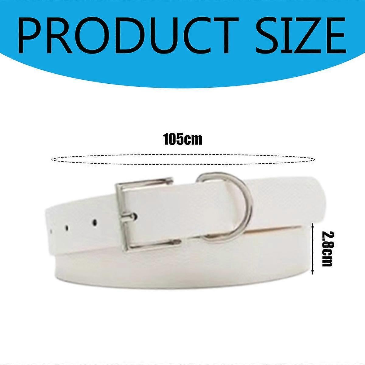 Women's PU Leather Belt for Jeans, Fashion Alloy Buckle V1263-JX-4653