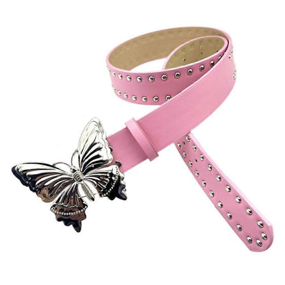 Women's Trendy Leather Waist Belt, Versatile Novelty Style V1263-JX-4658