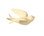 Ceramic 3D Bird Shape Wall Ornaments-Beige Yellow S V1263-JX-466
