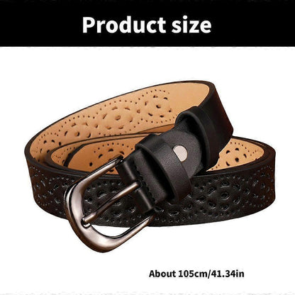 Adjustable Vintage Wide Leather Belt for Jeans, Fashion Accessory V1263-JX-4660