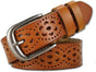 110cm Genuine Cowhide Leather Belt for Women, Hollow Flower Design V1263-JX-4663