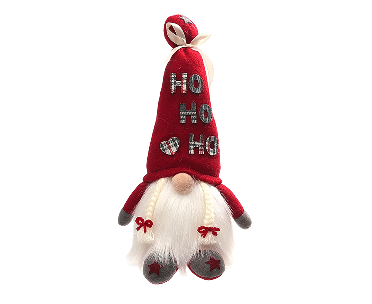 Creative Dwarf Shape LED Doll Decor Cute Exquisite Flannel Doll Display for Home-Red V1263-JX-467
