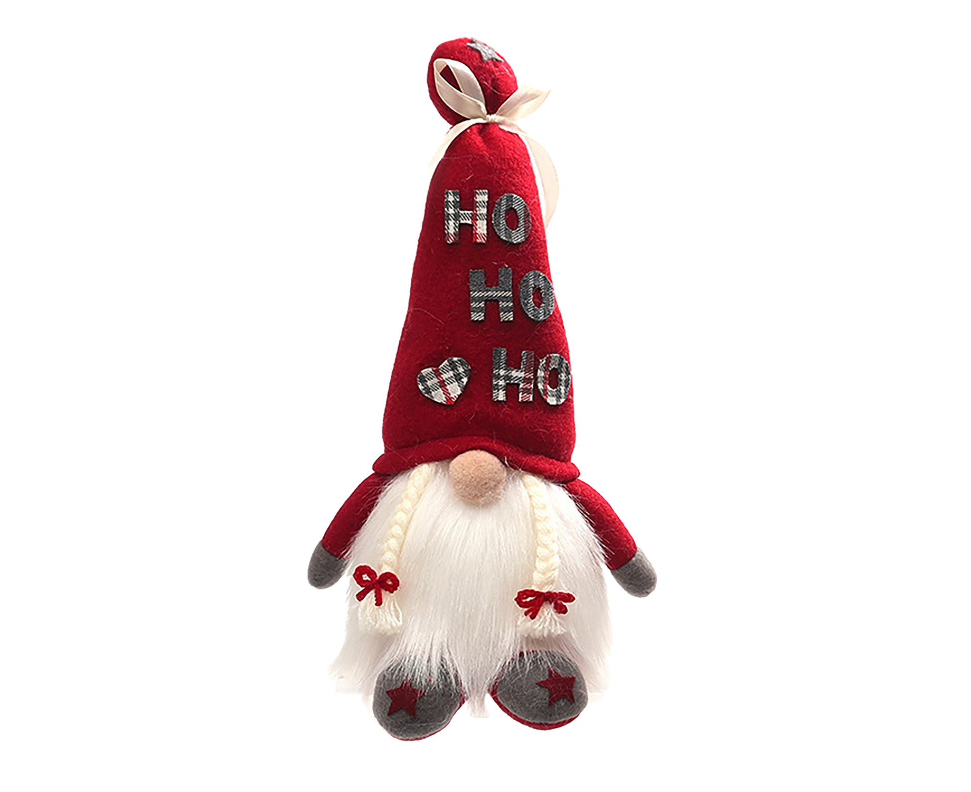 Creative Dwarf Shape LED Doll Decor Cute Exquisite Flannel Doll Display for Home-Red V1263-JX-467