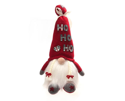 Creative Dwarf Shape LED Doll Decor Cute Exquisite Flannel Doll Display for Home-Red V1263-JX-467