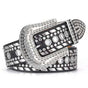 Women's Rhinestone Studded Leather Belt for Jeans V1263-JX-4672
