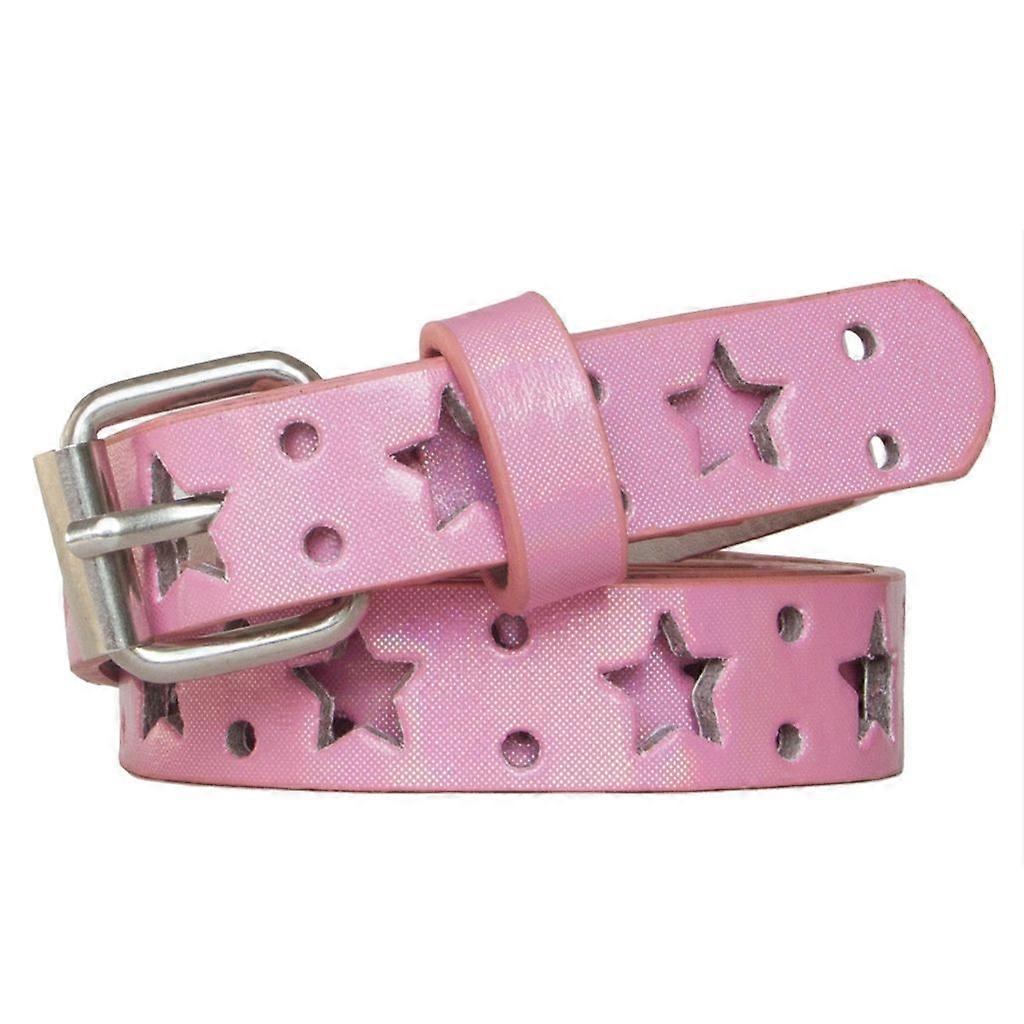 Women's Faux Leather Jeans Belt with Thin Hollow Pattern V1263-JX-4673