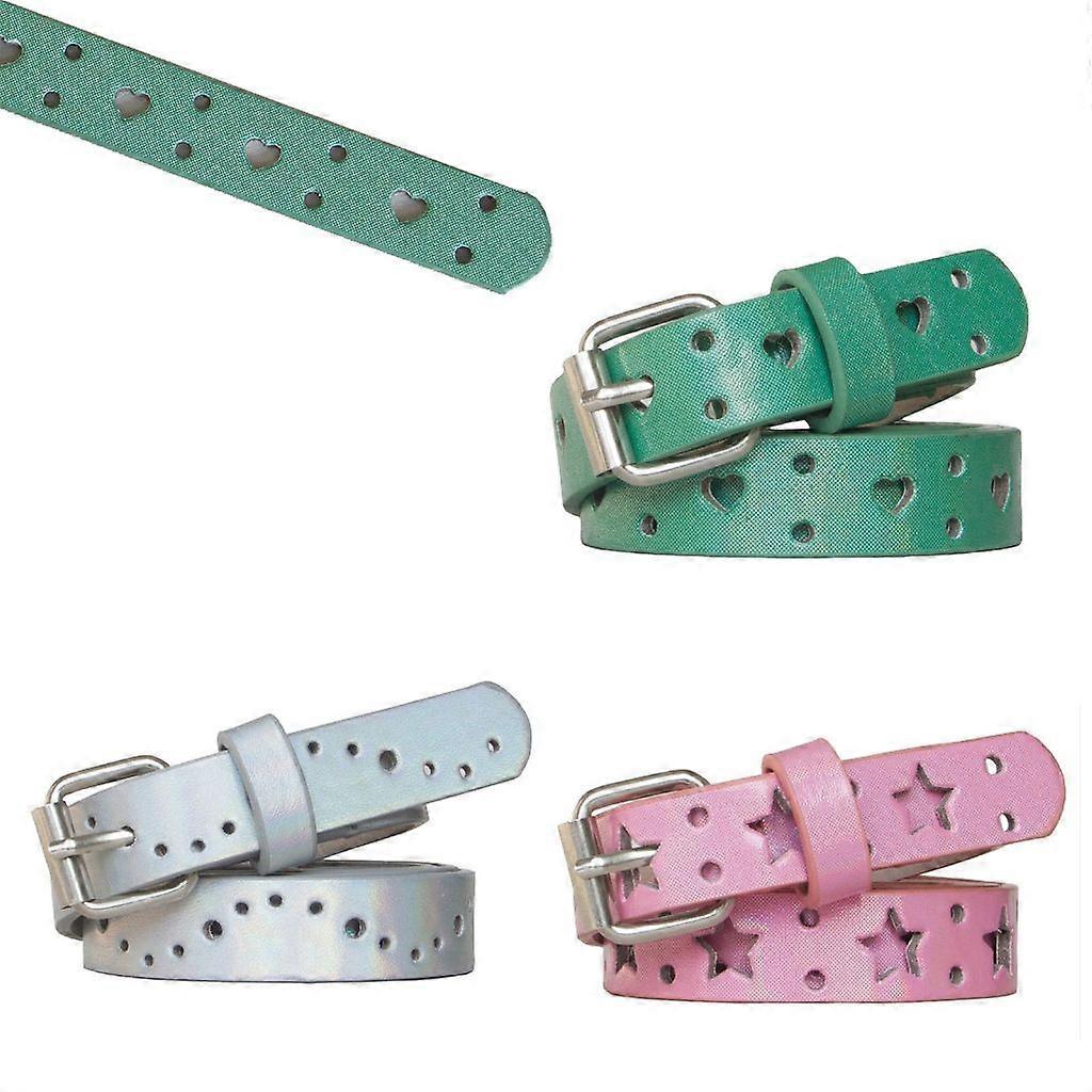 Women's Faux Leather Jeans Belt with Thin Hollow Pattern V1263-JX-4673