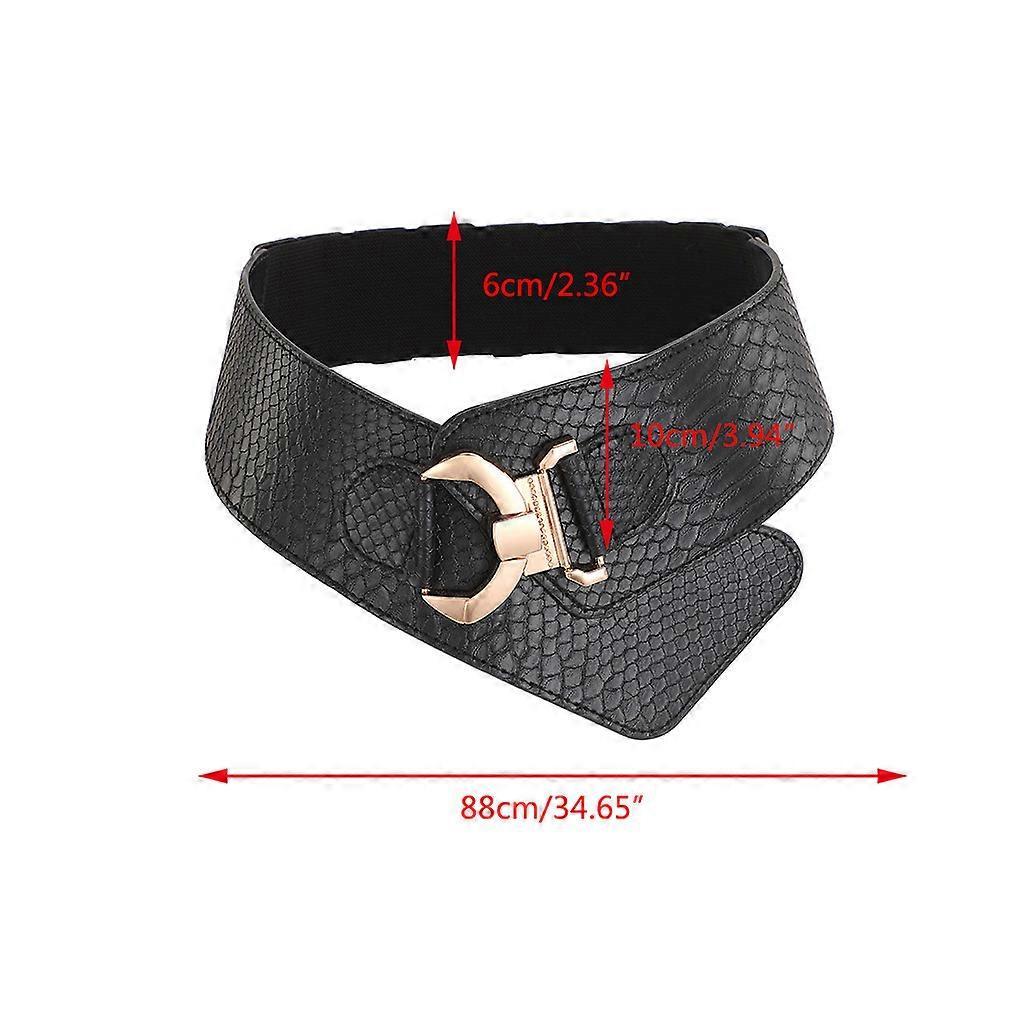 Women's Punk Leather Harness Belt for Dresses, Sculpting Girdle Red V1263-JX-4676