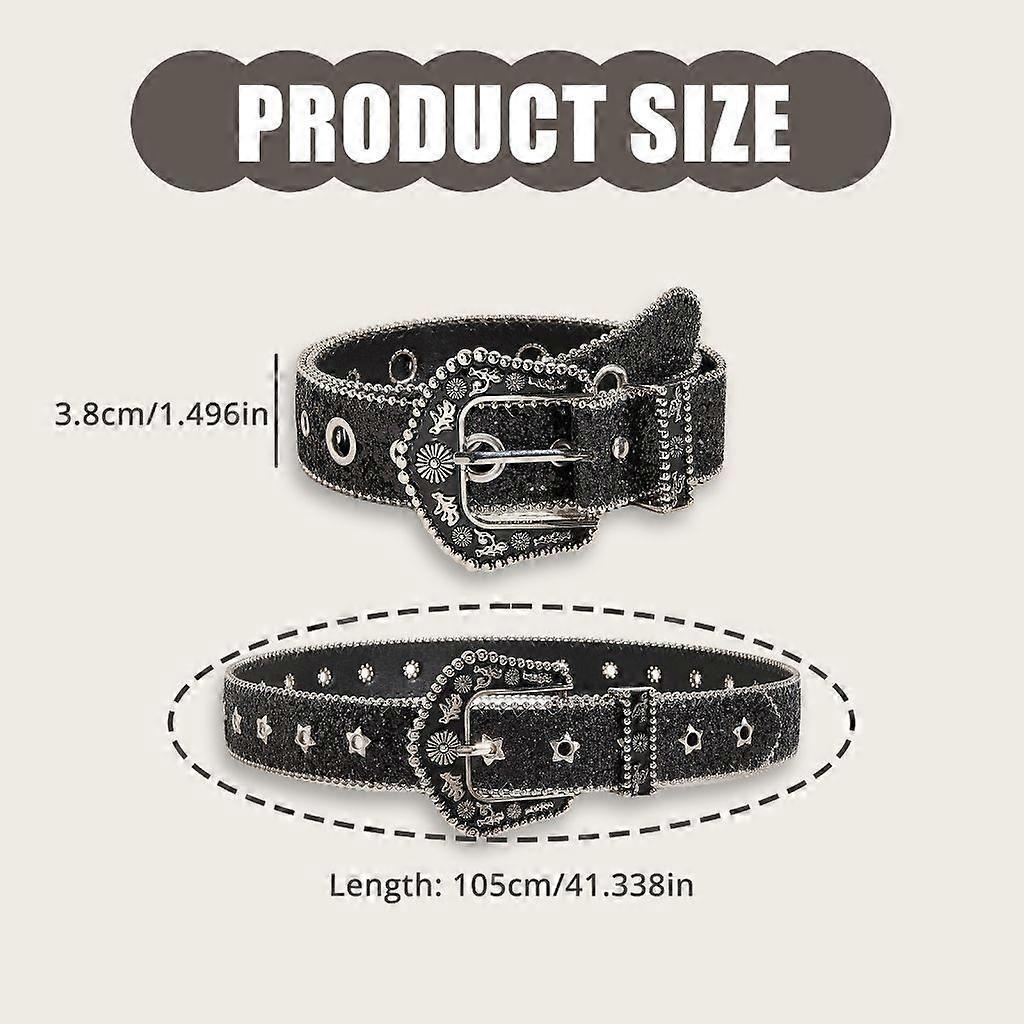 Handmade Stylish Embossed Ladies Leather Belt Headband, Adjustable V1263-JX-4680