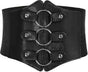 Women's 83cm Wide Leather Corset Belt with Studs, Elastic Waist Design V1263-JX-4681