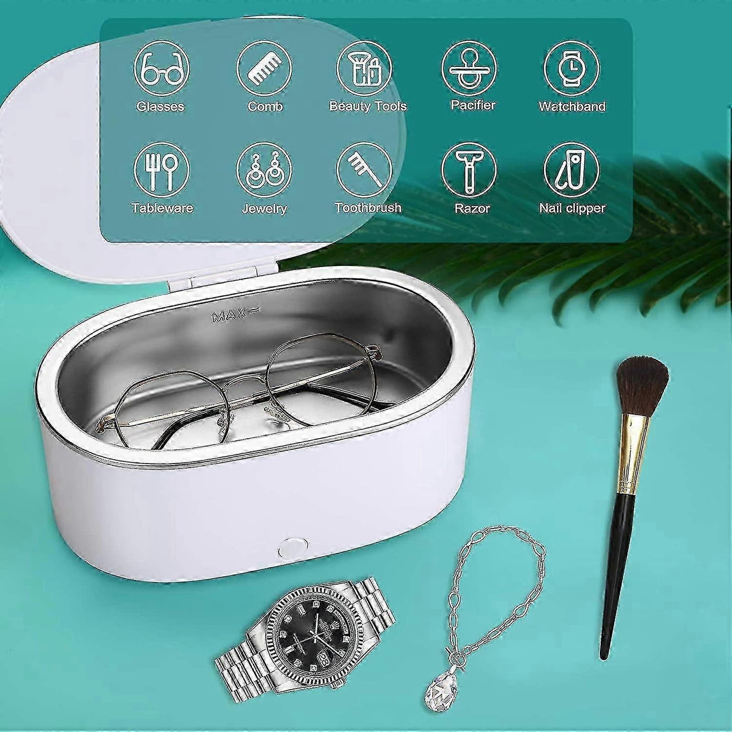 Blumway Mini Ultrasonic Jewelry Cleaner, Professional Portable Cleaner V1263-JX-4690