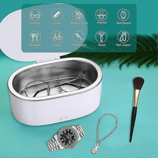 Blumway Mini Ultrasonic Jewelry Cleaner, Professional Portable Cleaner V1263-JX-4690