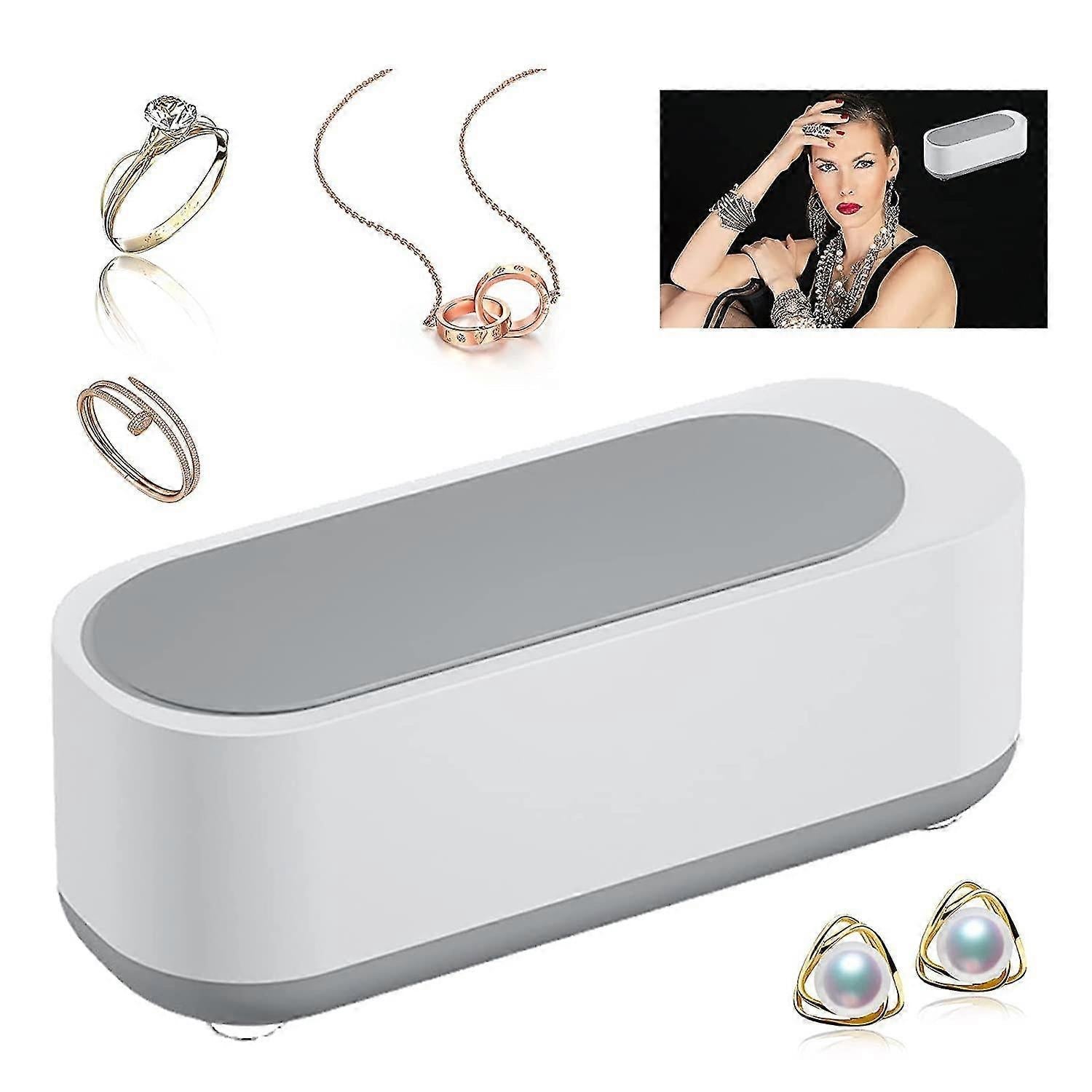 Low-Noise 45kHz Ultrasonic Jewelry Cleaner Machine for Glasses & Retainers V1263-JX-4694