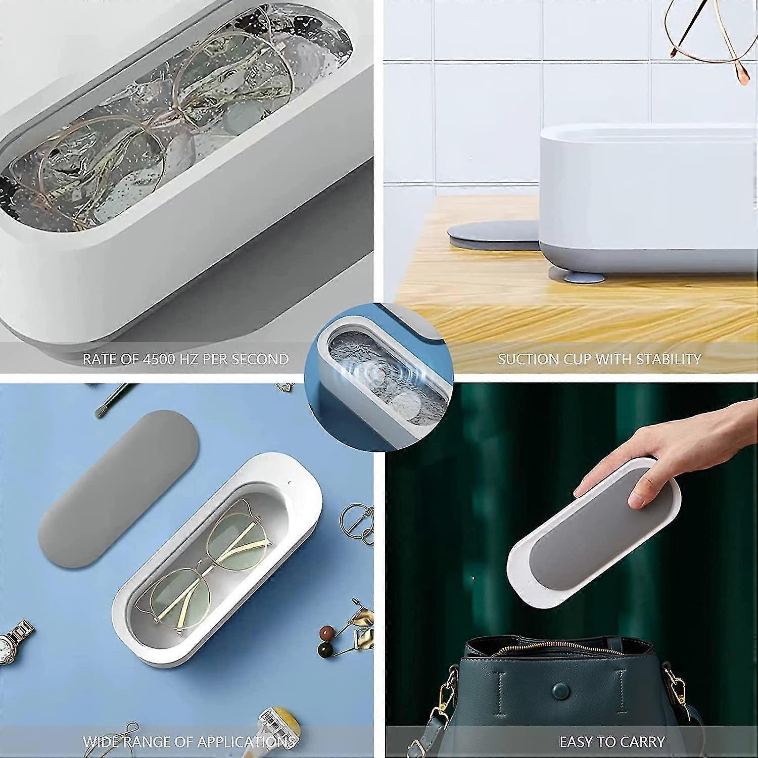 Low-Noise 45kHz Ultrasonic Jewelry Cleaner Machine for Glasses & Retainers V1263-JX-4694