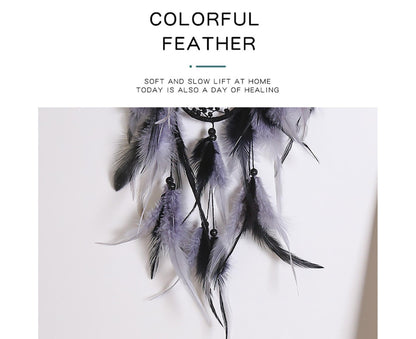 Feather Dream Catcher Home Decor-Black V1263-JX-470