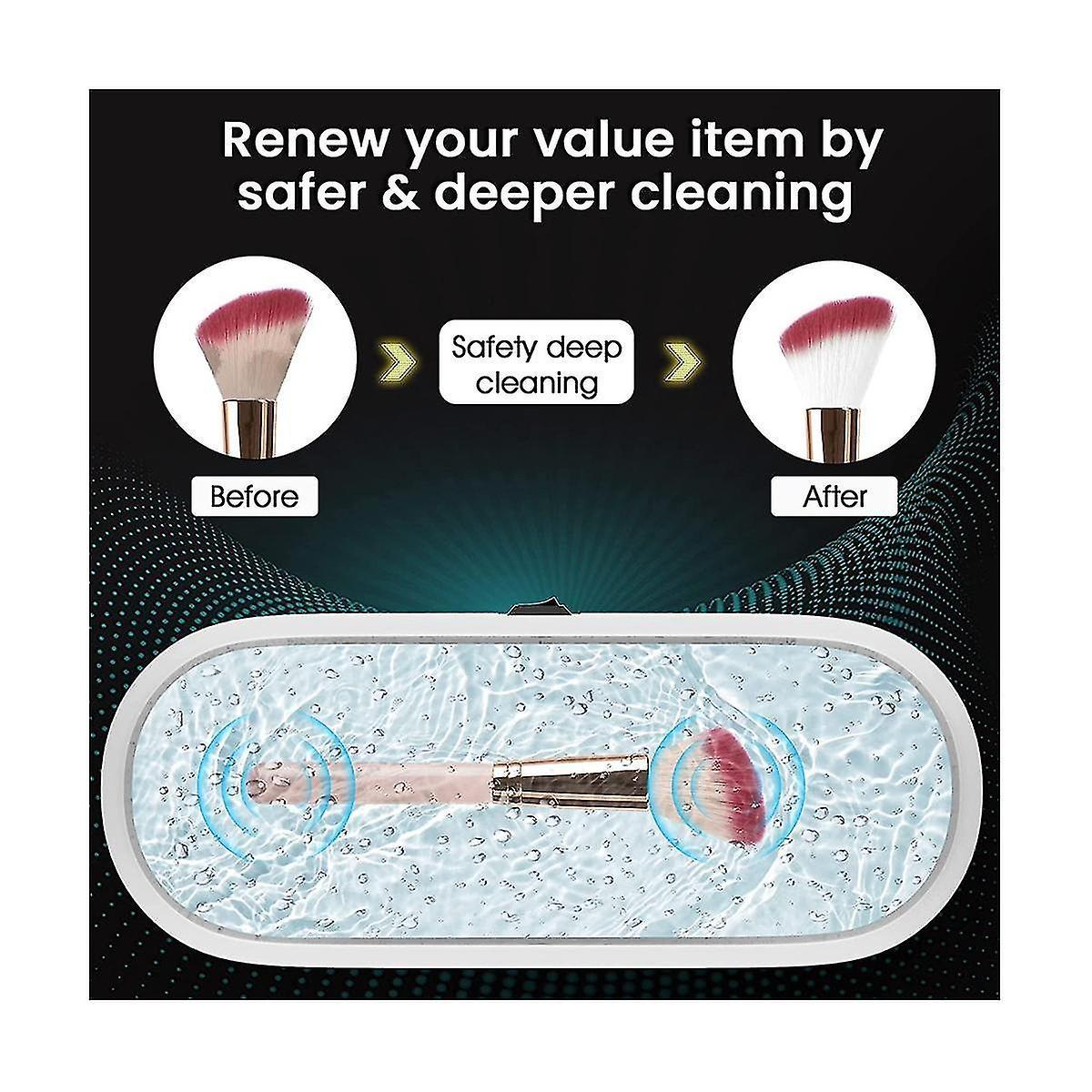 Portable Mini Ultrasonic Cleaner for Jewelry & Glasses V1263-JX-4703