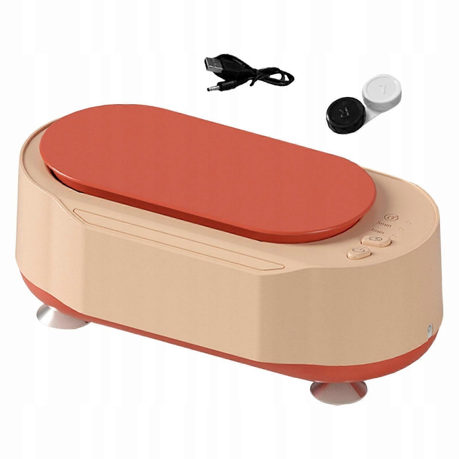 Electric Jewelry Cleaner 15W, Pink Portable Cleaning Machine V1263-JX-4708