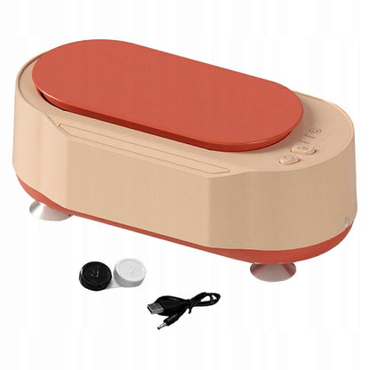 Electric Jewelry Cleaner 15W, Pink Portable Cleaning Machine V1263-JX-4708