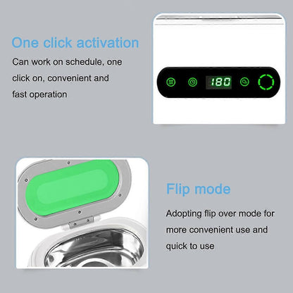 Jewelry Cleaner with Stainless Steel Tank, Ultrasonic Cleaning Machine V1263-JX-4711