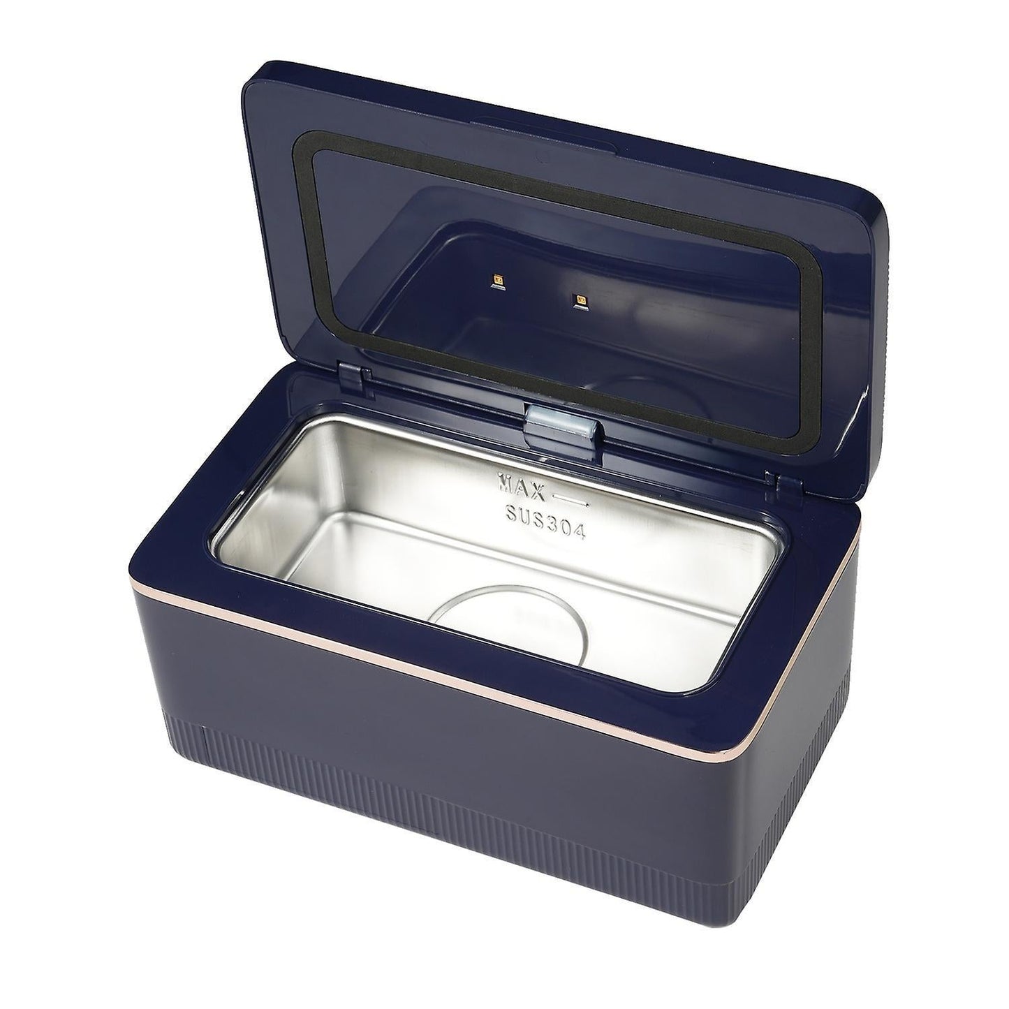 600ml Ultrasonic Jewelry Cleaner with UV Function, 43kHz Portable Machine V1263-JX-4713