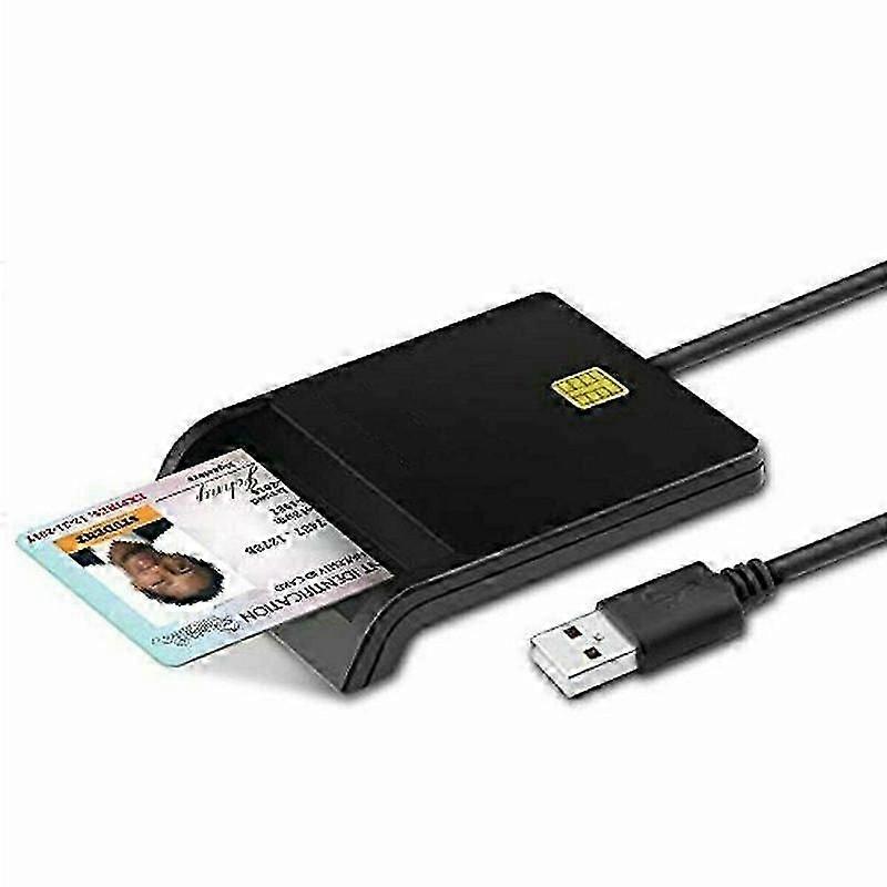 USB 2.0 Smart Chip ID SIM Card Reader, Portable USB ID Reader V1263-JX-4719