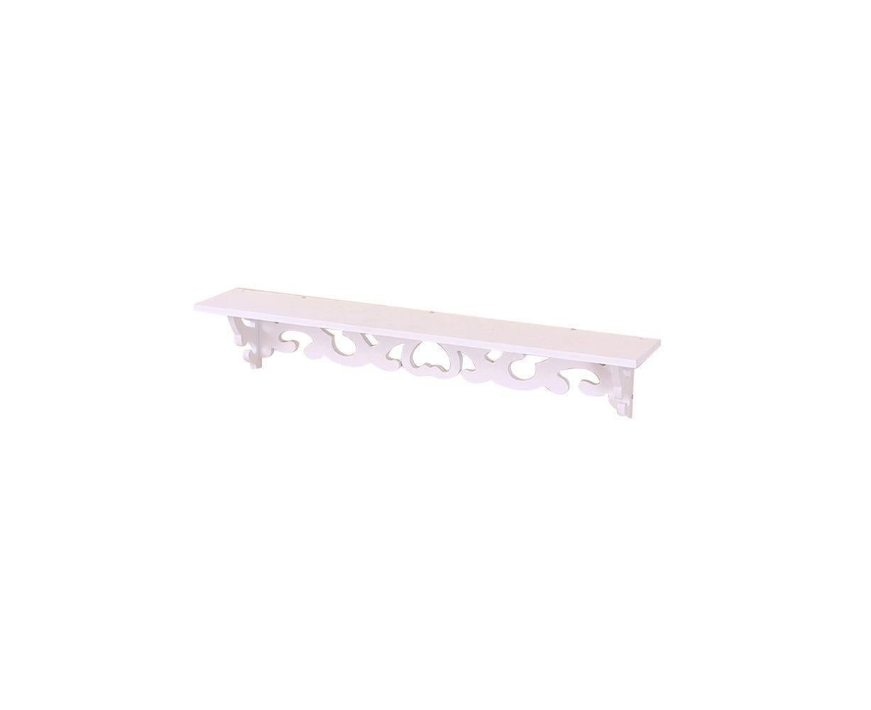 Modern White Floating Wall Mounted Display Storage Shelf Home Living Room Decor-White S V1263-JX-472