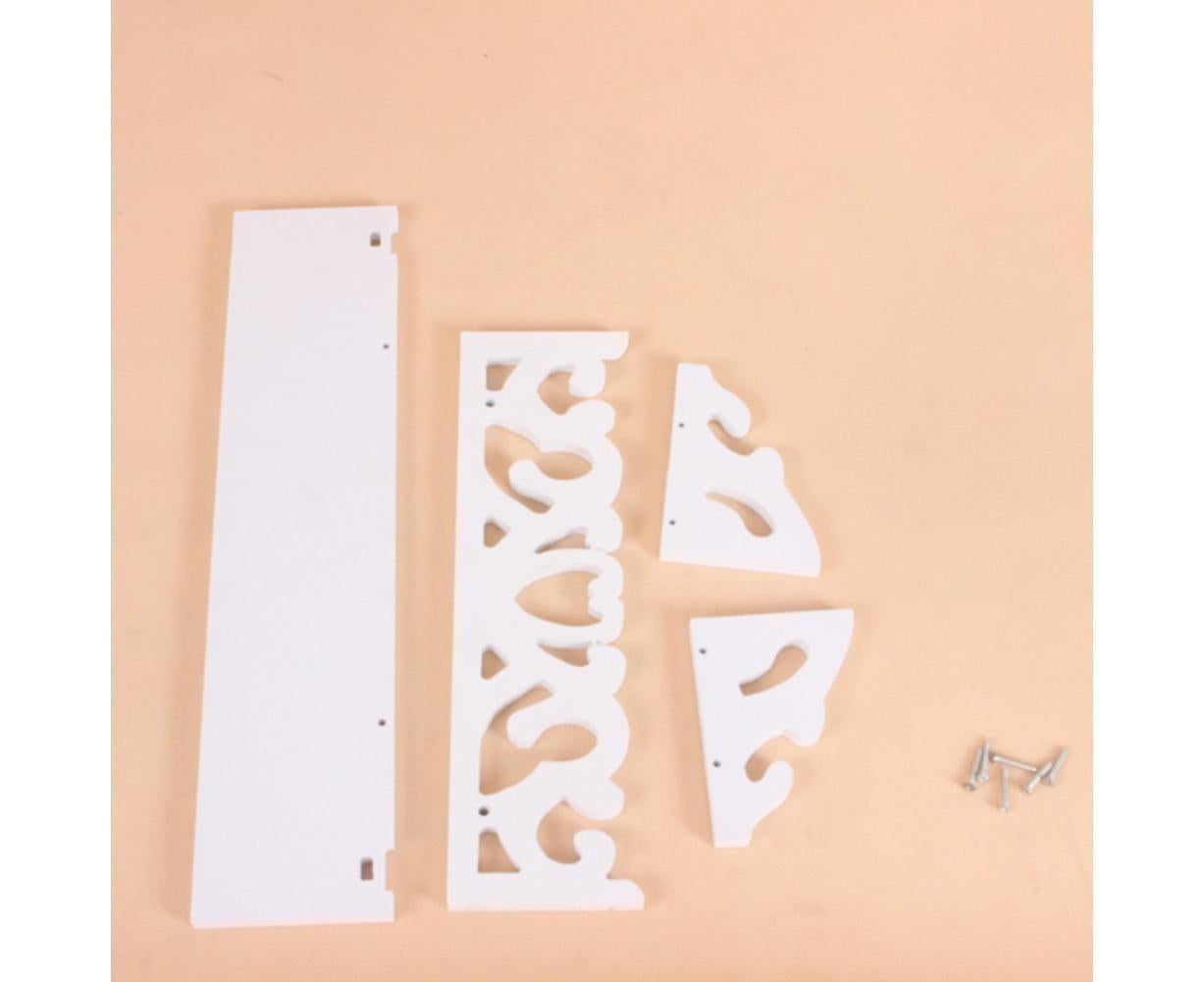 Modern White Floating Wall Mounted Display Storage Shelf Home Living Room Decor-White S V1263-JX-472