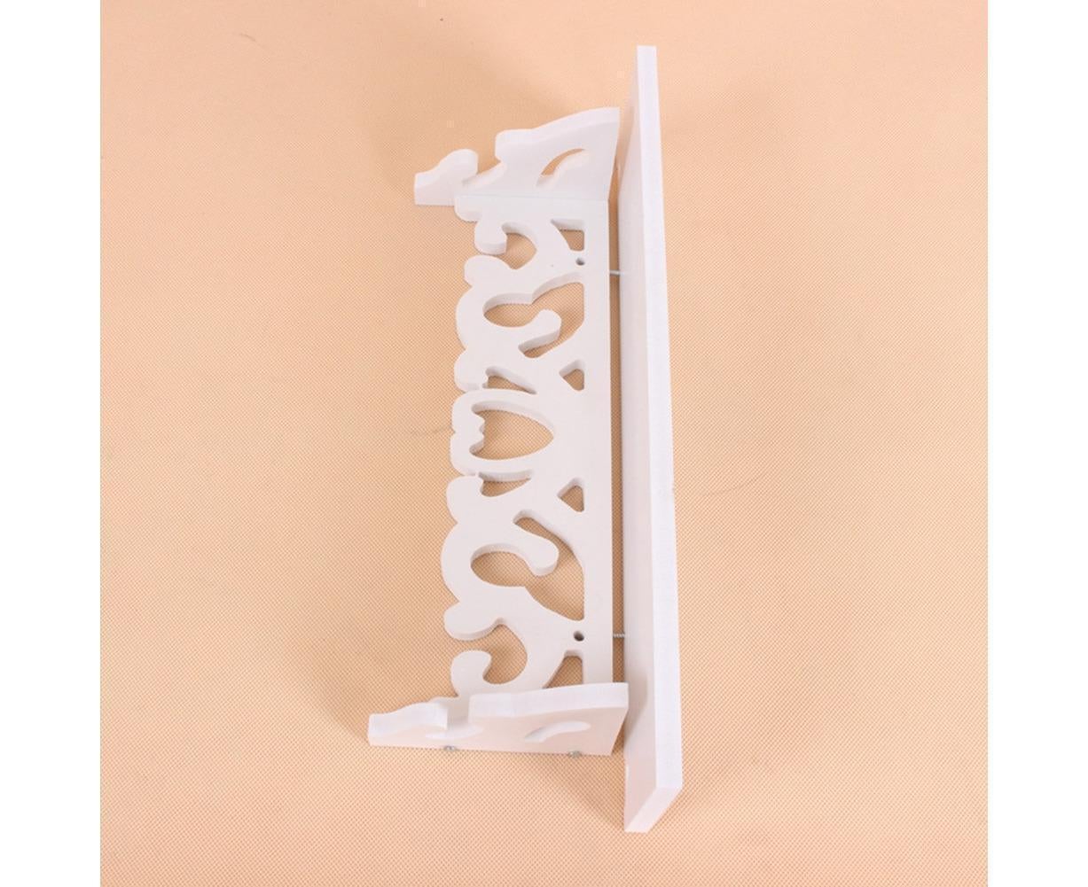 Modern White Floating Wall Mounted Display Storage Shelf Home Living Room Decor-White S V1263-JX-472
