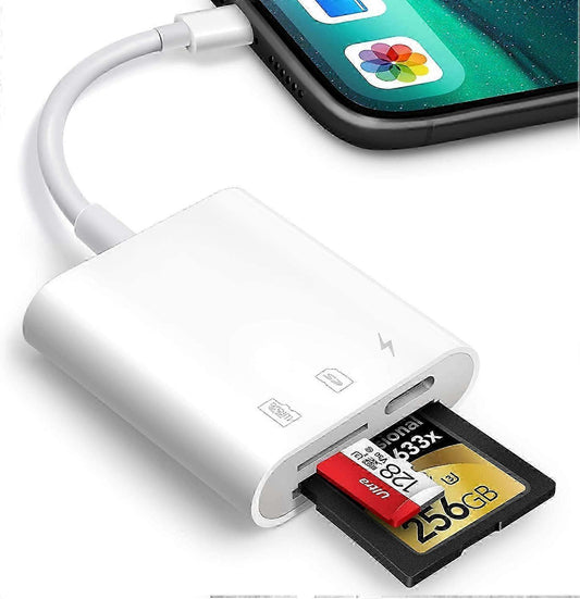 SD Card Reader for iPhone/iPad, Plug and Play Game TF Card Reader (Only Reader) V1263-JX-4720
