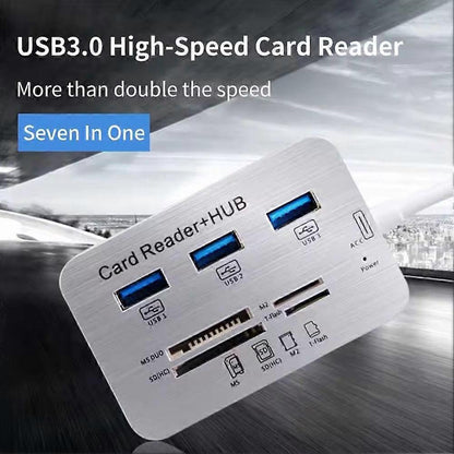 USB 3.0 HUB Combo Micro SD TF Memory Card Reader for Laptop Computer V1263-JX-4721