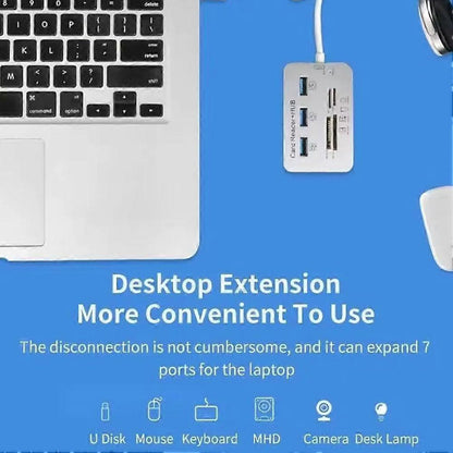 USB 3.0 HUB Combo Micro SD TF Memory Card Reader for Laptop Computer V1263-JX-4721