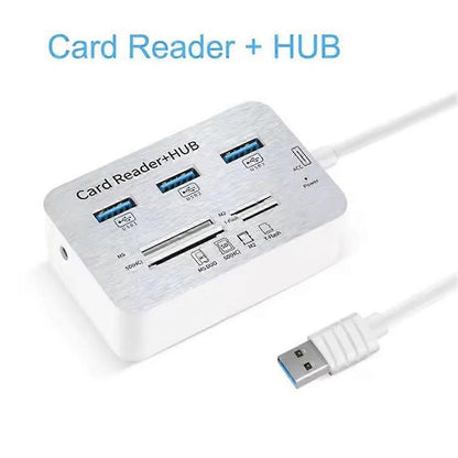 USB 3.0 HUB Combo Micro SD TF Memory Card Reader for Laptop Computer V1263-JX-4721