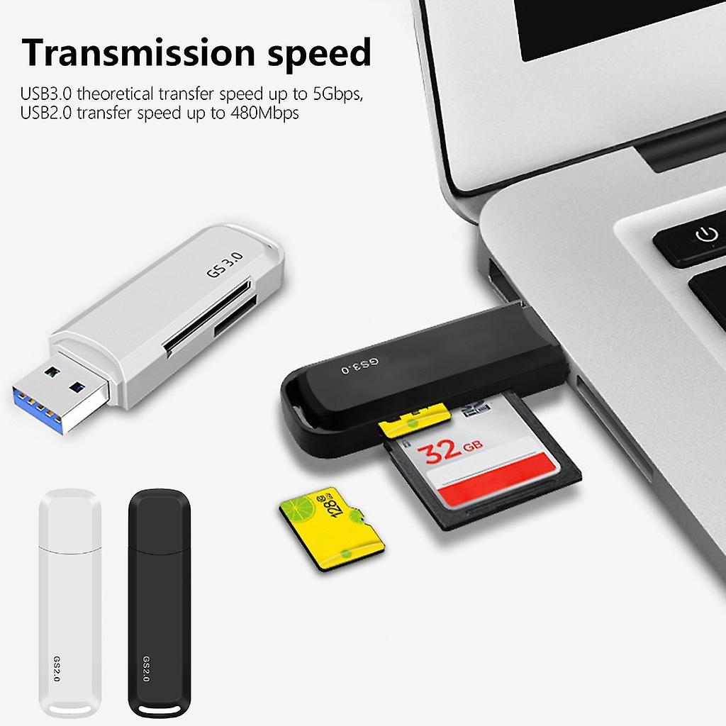 USB Memory Card Reader Adapter for SD TF Cards, for Phone and Computer V1263-JX-4726