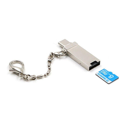 USB Memory Card Reader, Compact Memory Card Adapter for SD/TF/MS V1263-JX-4728