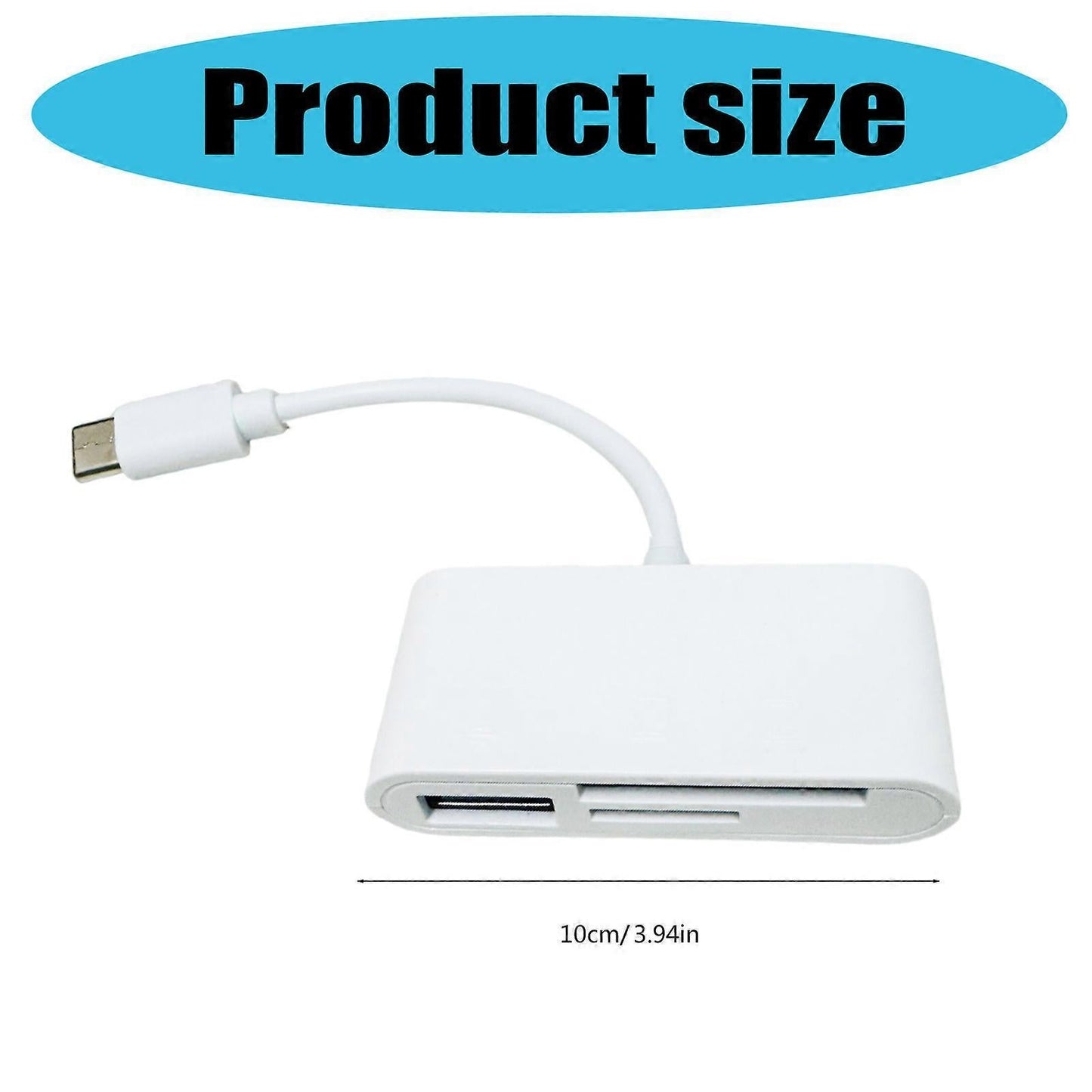 USB-C 3-in-1 Memory Card Reader Adapter for TF Card, Compatible with Phone & Laptop V1263-JX-4729